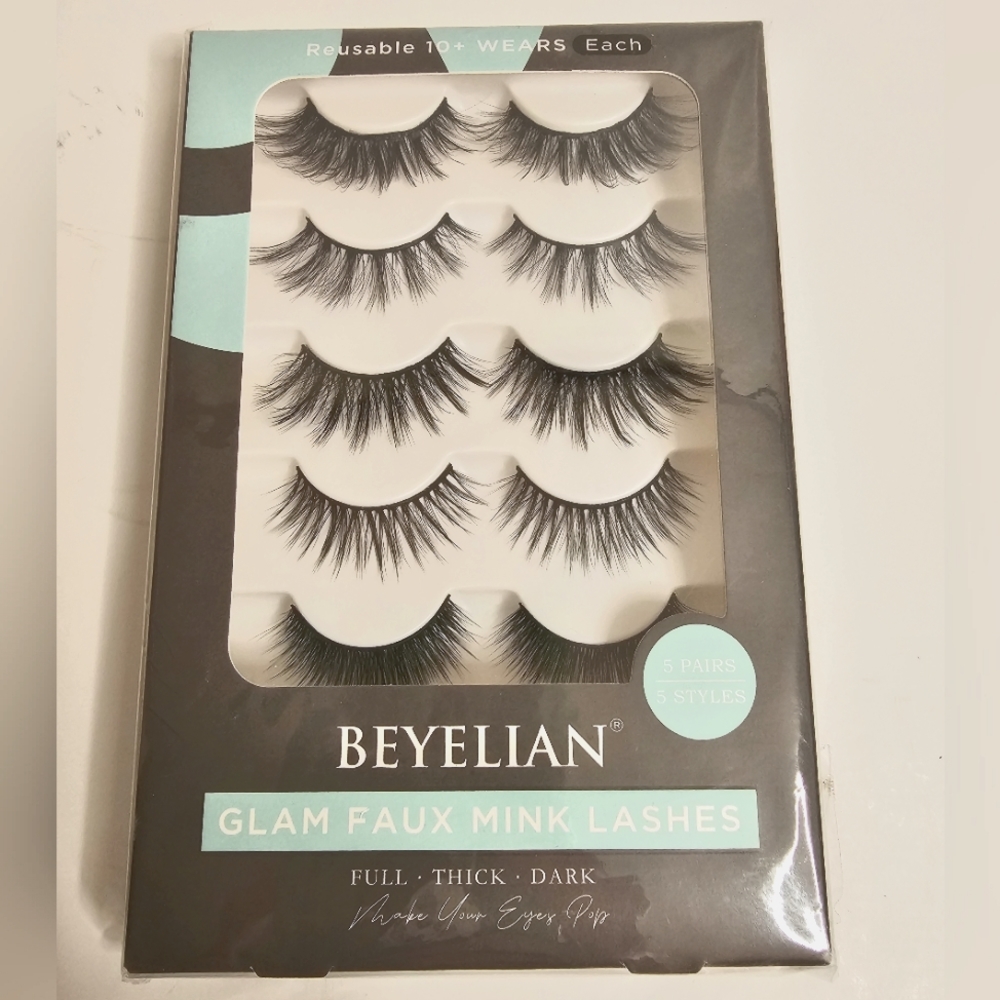 BEYELIAN False Eyelashes 3D Faux Mink Eyelashes Handmade